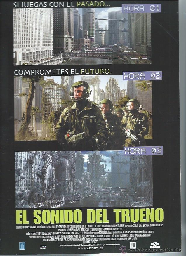 Cin&eacute;ma: GU&Iacute;A PUBLICITARIA DE LA PEL&Iacute;CULA EL SONIDO DEL TRUENO, ORIGINAL, 20 POR 30CM
