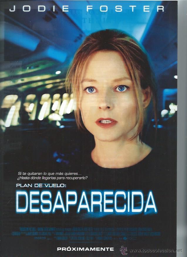 Cin&eacute;ma: GU&Iacute;A PUBLICITARIA DE LA PEL&Iacute;CULA PLAN DE VUELO, DESAPARECIDA, ORIGINAL, 20 POR 30CM
