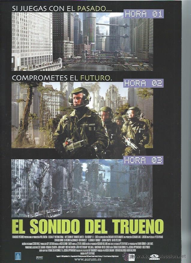 Cin&eacute;ma: GU&Iacute;A PUBLICITARIA DE LA PEL&Iacute;CULA EL SONIDO DEL TRUENO, ORIGINAL, 20 POR 30CM