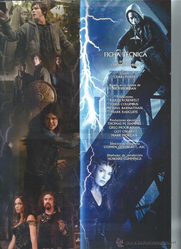 Kino: GU&Iacute;A PUBLICITARIA DE LA PEL&Iacute;CULA EL LADR&Oacute;N DEL RAYO, ORIGINAL, 20 POR 30CM