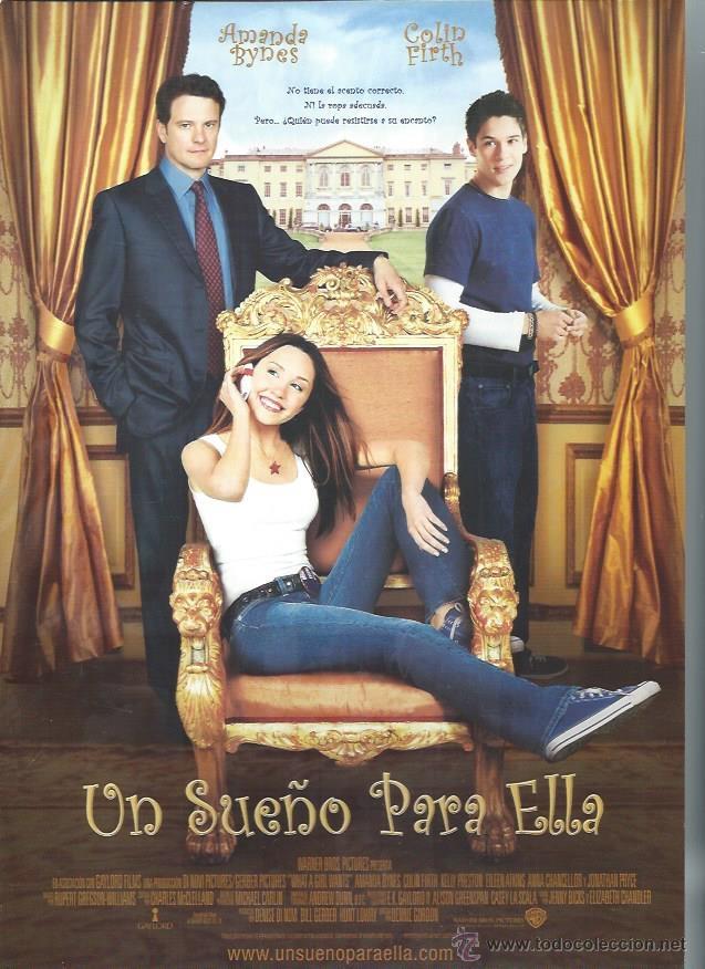 Cin&eacute;ma: GU&Iacute;A PUBLICITARIA DE LA PEL&Iacute;CULA UN SUE&Ntilde;O PARA ELLA, ORIGINAL, 20 POR 30CM