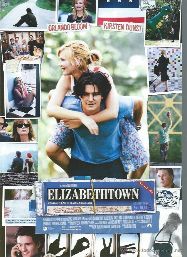 Cin&eacute;ma: GU&Iacute;A PUBLICITARIA DE LA PEL&Iacute;CULA ELIZABETHTOWN, ORIGINAL, 30 POR 20CM