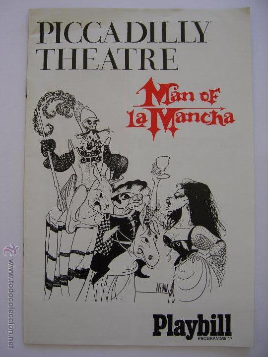 Cinema: MAN OF LA MANCHA PROGRAMA TEATRO PICADILLY THEATRE LONDON 1968