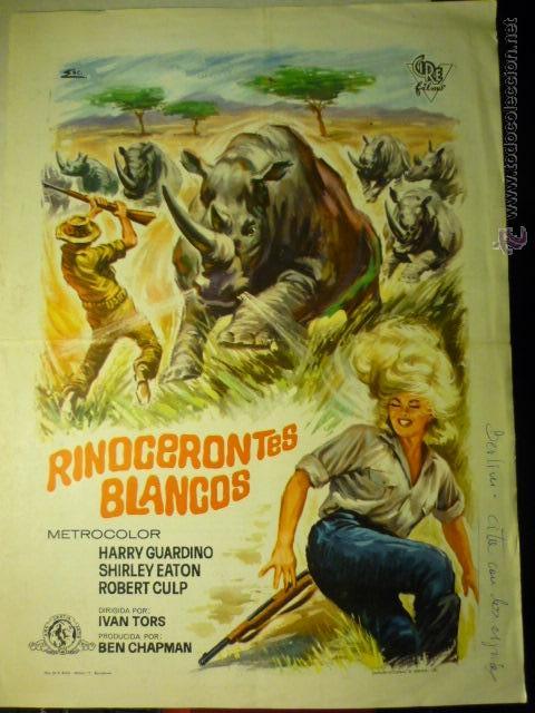 Cine: programa rinocerontes blancos- robert culp--publicidad