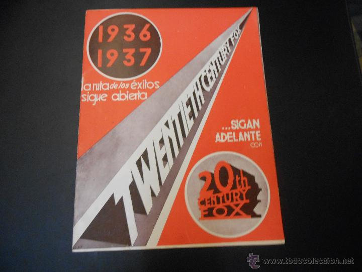 Cinema: CATALOGO TWENTY CENTURY FOX - 1936 1937