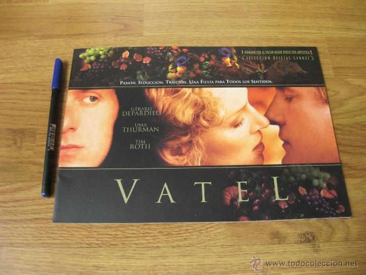 Kino: GUIA PUBLICITARIA DE LA PELICULA VATEL - GERARD DEPARDIEU - UMA THURMAN - TIM ROTH