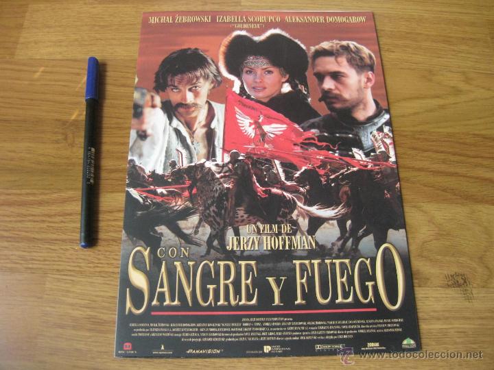 Kino: GUIA DESPLEGABLE E 4 DE LA PELICULA CON SANGRE Y FUEGO