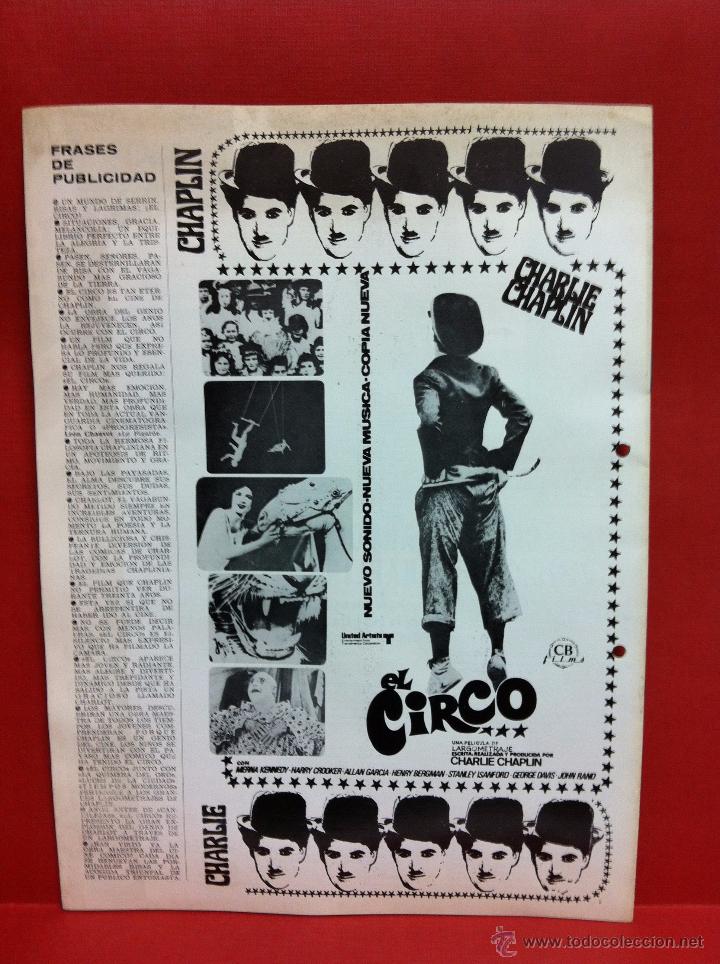 Cine: EL CIRCO CHARLES CHAPLIN CHARLOT - Foto 3