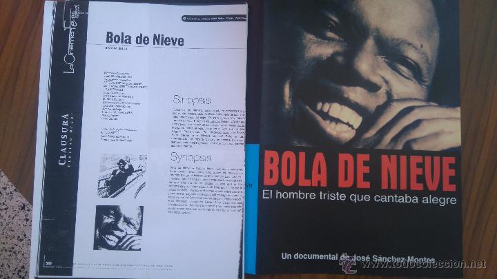 Cinema: BOLA DE NIEVE. GUIA PUBLICITARIA. ES A4 QUE SE ABRE EN TRES, ACOMPA&Ntilde;ADO DE LAS HOJAS DE PROMOCI&Oacute;N