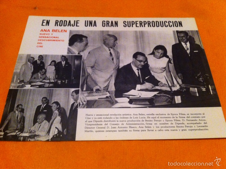 Cine: Ana belen. Publicidad de zampo y yo