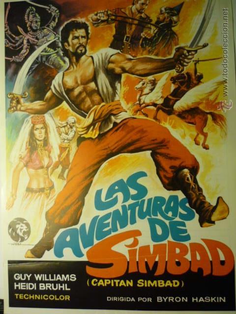 Cine: guia las aventuras de simbad - guy williams