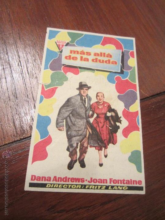 Cine: MAS ALLA DE LA DUDA FRITZ LANG SOLIGO