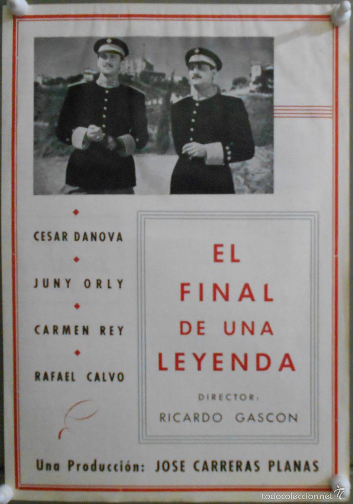 Cinema: G6243 EL FINAL DE UNA LEYENDA CESAR DANOVA JUNY ORLY GUIA ORIGINAL ESTRENO