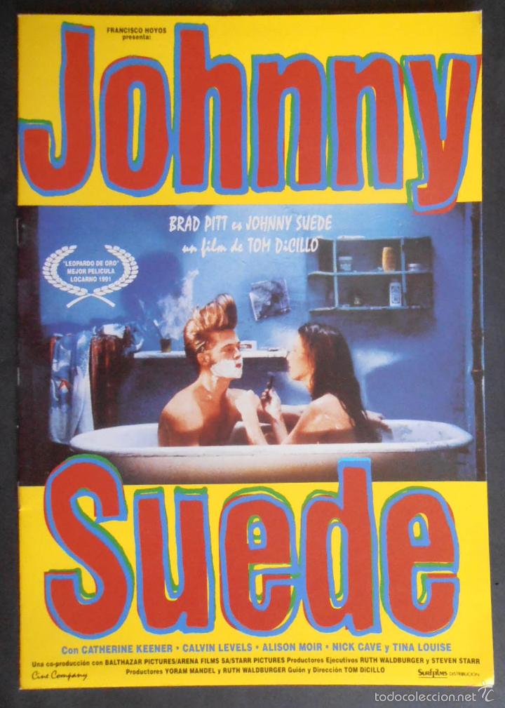 Cinema: (1158) JOHNNY SUEDE,BRAD PITT,GUIA DE CINE DE 16 PAG,FORMATO A4 APROX, VER FOTOS