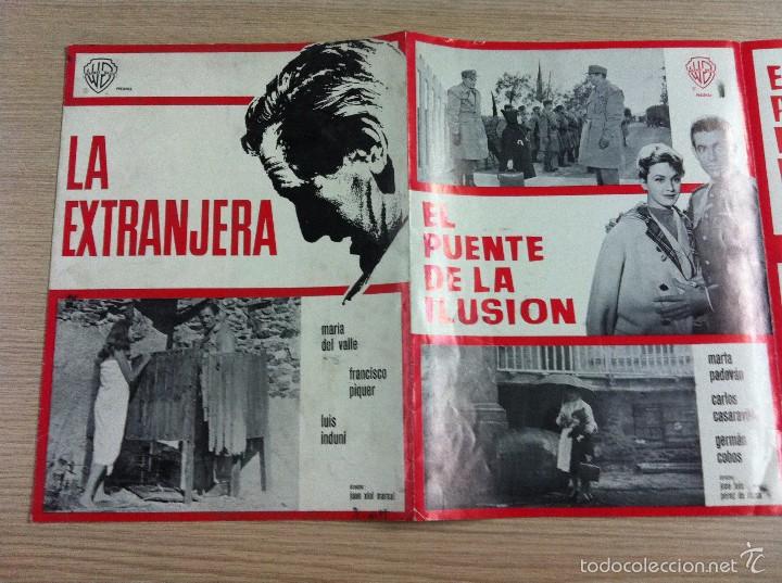 Cin&eacute;ma: 3G28 LA EXTRANJERA MARIA DEL VALLE GUIA ORIGINAL WARNER ESTRENO Y EL PUENTE DE LA ILUSION