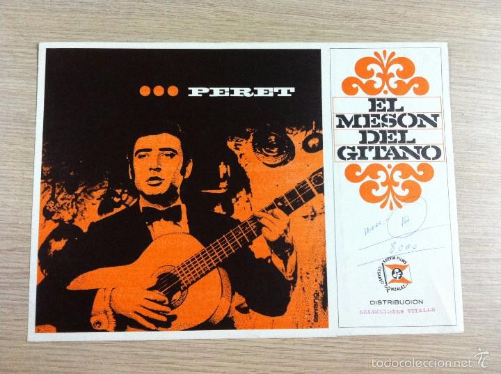 Cine: 3G30 EL MESON DEL GITANO 1970 (GUIA ORIGINAL DE LUJO 6 PAGINAS CON FOTOS) PERET EDUARDO FAJARDO