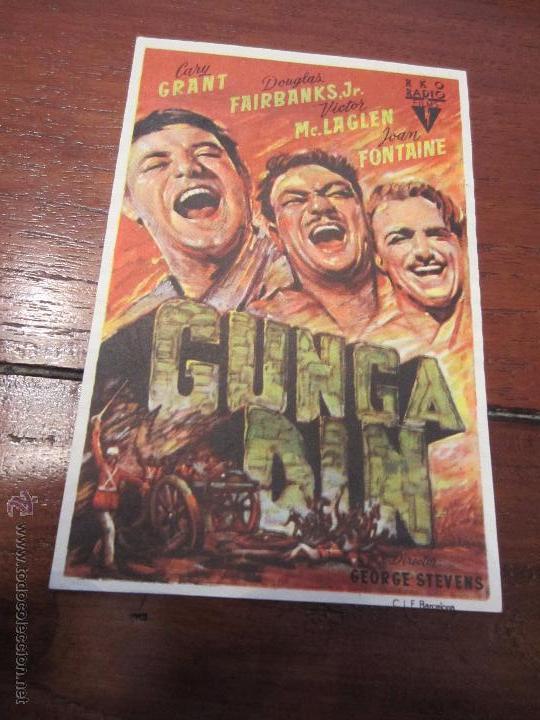 Cine: GUNGA DIN PROGRAMA SENCILLO RKO CARY GRANT
