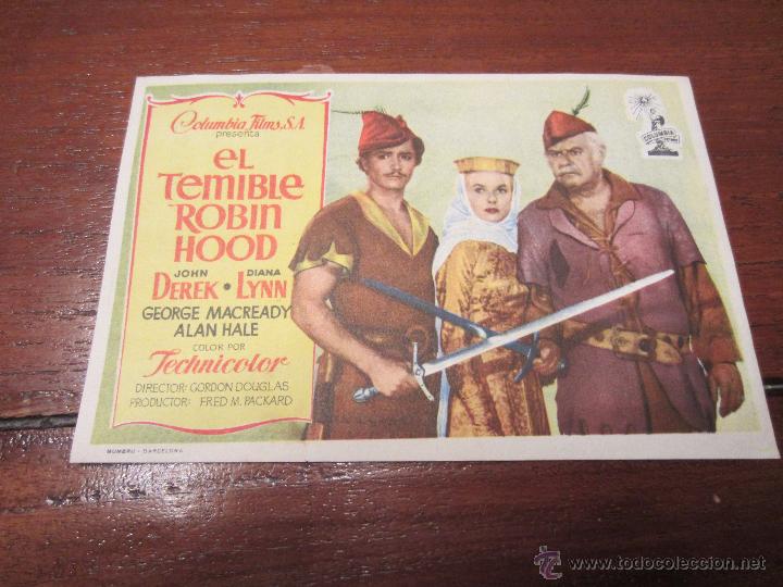 Cine: el temible robin hood , john derek , diana lynn ,