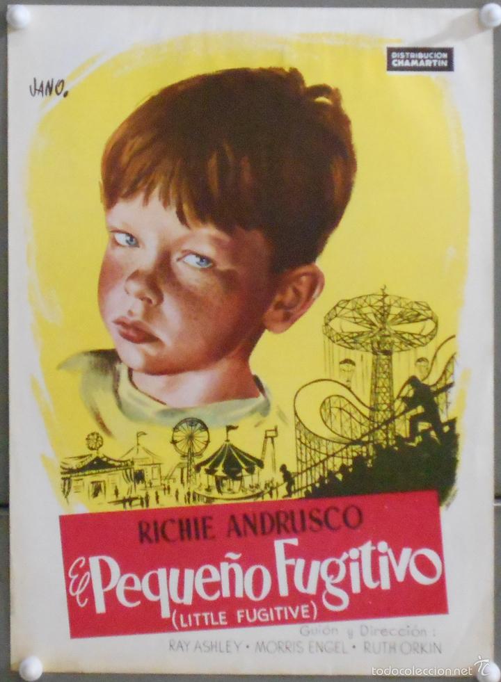Cinema: G6572 EL PEQUE&Ntilde;O FUGITIVO RICHIE ANDRUSCO GUIA ORIGINAL CHAMARTIN ESTRENO