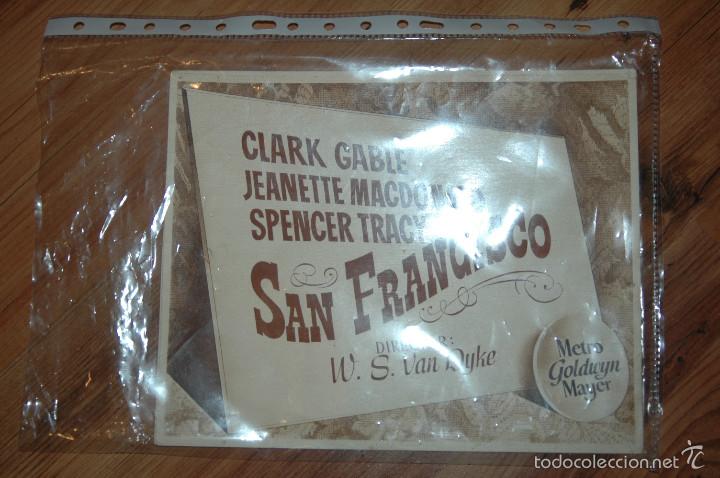 Cine: 12,LOBBY CARD , ORIGINALES ,SAN FRANCISCO ,CLARK GABLE ,SPECER TRACY,CARTELES DE CINE  ,VER FOTOS