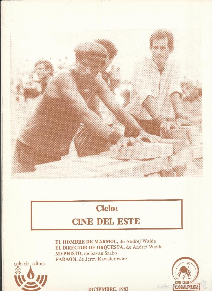 Cinema: Cine Club Chaplin. Ciclo : Cine del Este. 1983.  12 p&aacute;ginas con la programaci&oacute;n.