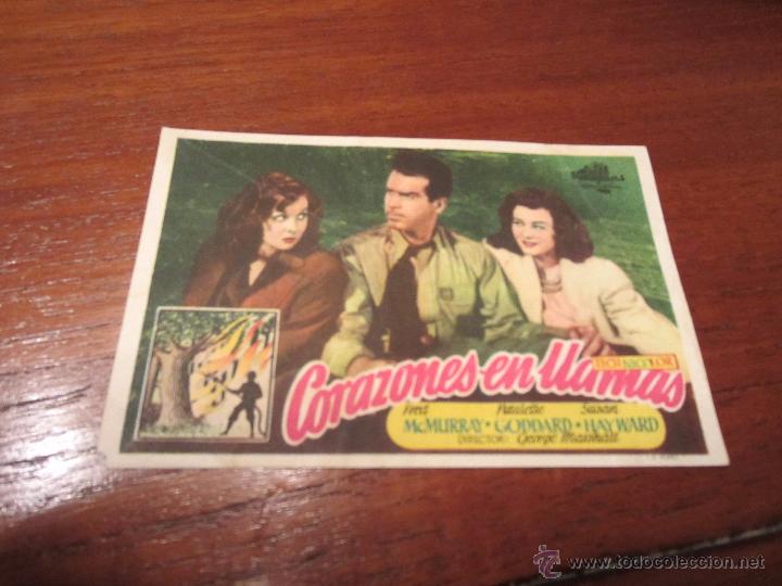 Cine: CORAZONES EN LLAMAS PAULETTE GODDARD SUSAN HAYWARD SOLIGO P