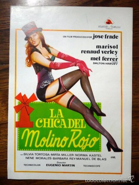 Cine: GUIA DE LA PELICULA LA CHICA DEL MOLINO ROJO (MARISOL, DIBUJO JANO)