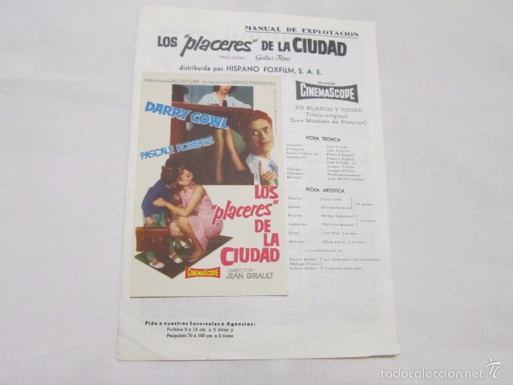 Cinema: LOS PLACERES DE LA CIUDAD - DARRY COWL // PASCALE ROBERTS // ETC. - HISPANO FOXFILM - SIN A&Ntilde;O