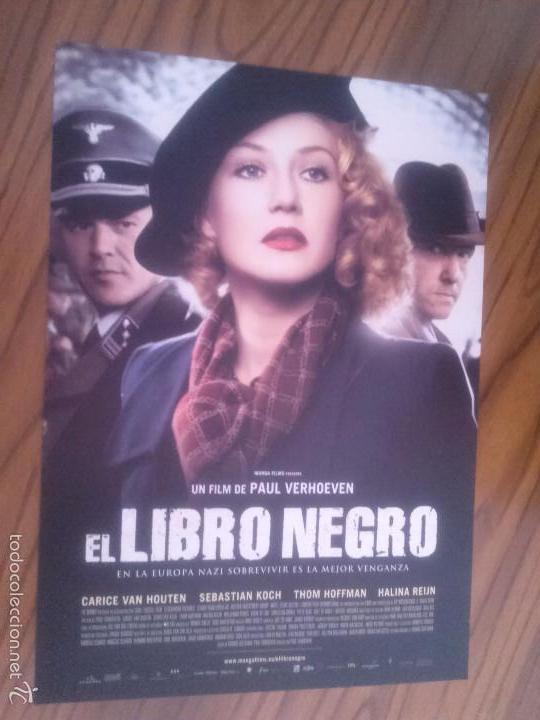 Cinema: EL LIBRO NEGRO GUIA PUBLICITARIA. CART&Oacute;N A COLOR. A 4. BUEN ESTADO. RARO