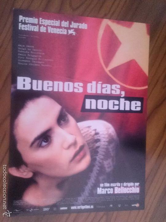 Cinema: BUENOS D&Iacute;AS, NOCHE. GUIA PUBLICITARIA. CART&Oacute;N A COLOR. A 4. BUEN ESTADO. RARO