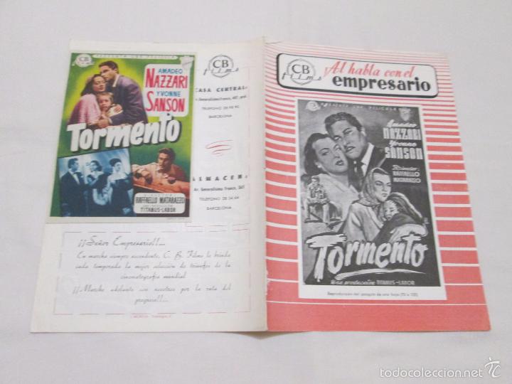 Cinema: TORMENTO - AMADEO NAZZARI - CB FILMS AL HABLA CON EL EMPRESARIO