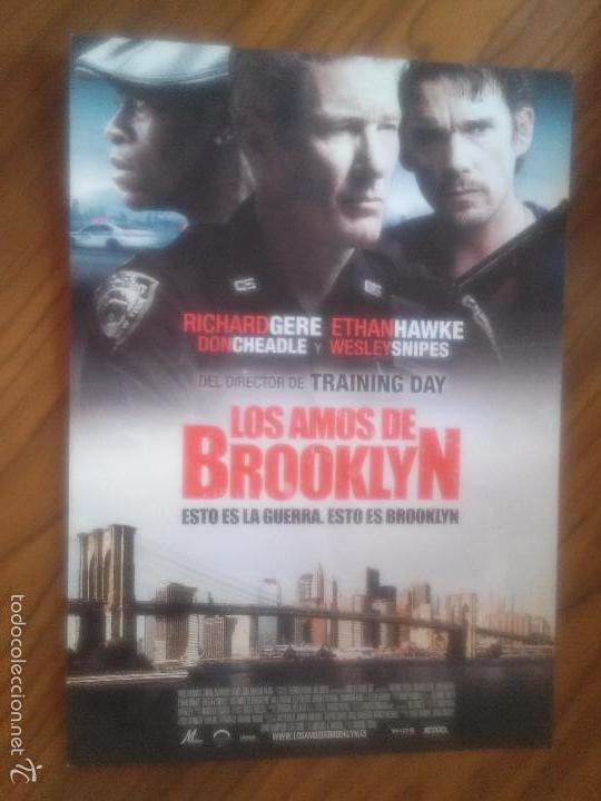 Cinema: LOS AMOS DE BROOKLYN. GUIA PUBLICITARIA. BUEN ESTADO. COLOR. DOS CARAS. RARO