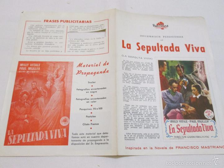 Cine: LA SEPULTADA VIVA - MILLY VITALE - ROSA FILMS