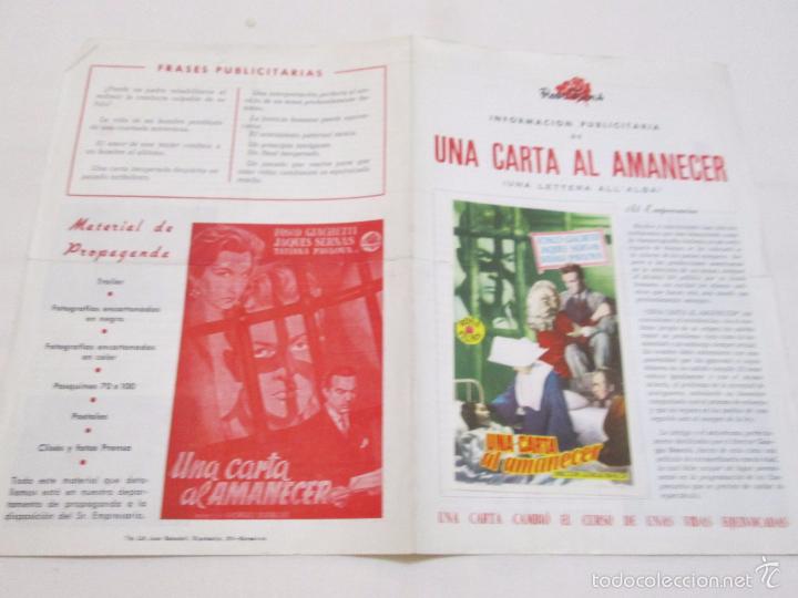 Cinema: UNA CARTA AL AMANECER - FOSCO GIACHETTI - ROSA FILMS