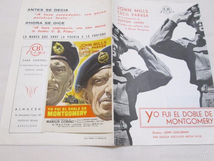 Cine: YO FUI EL DOBLE DE MONTGOMERY - JOHN MILLS - CB FILMS
