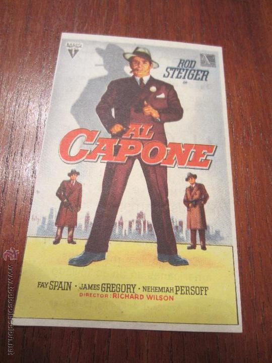 Cine: AL CAPONE. ROD STEIGER. 1959.  SOLIGO.
