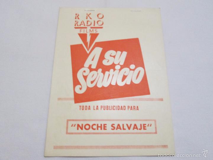 Cinema: NOCHE SALVAJE - VIRGINIA MAYO - RKO RADIO FILMS - A SU SERVICIO
