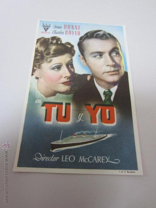 Cine: TU Y YO PROGRAMA SENCILLO 20TH FOX CARY GRANT DEBORAH KERR SOLIGO