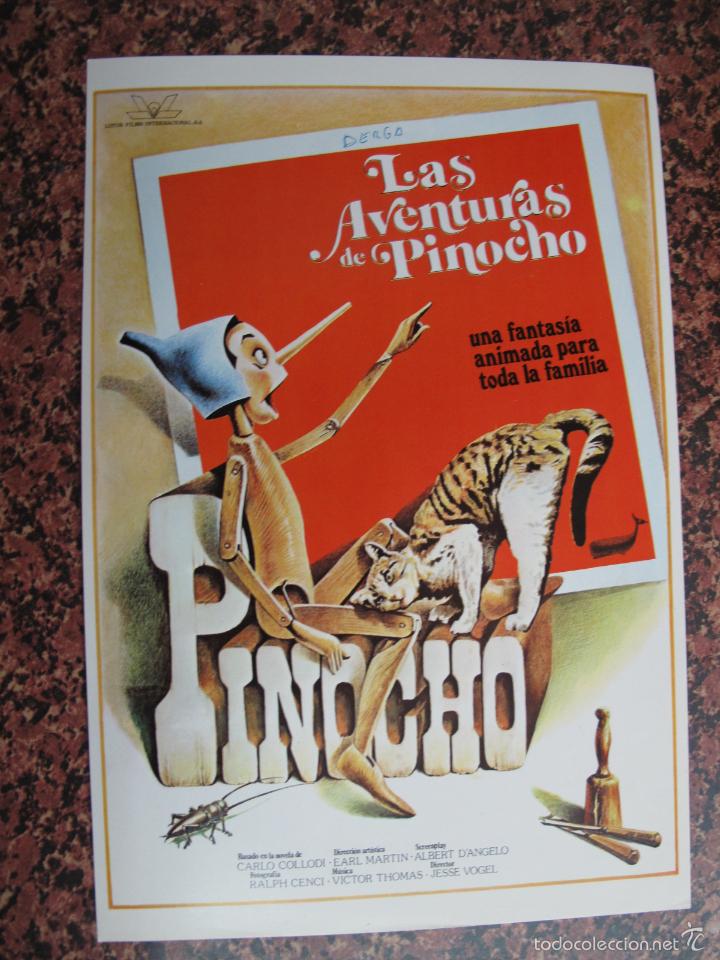 Cine: TED1086 LAS AVENTURAS DE PINOCHO 10 GUIAS 25&euro; O 100 GUIAS 150&euro; CON ENVIO