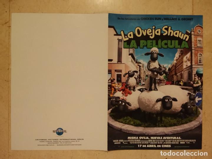 Cine: GUIA ORIGINAL DOBLE - A4 - LA OVEJA SHAUN LA PELICULA - DIBUJOS ANIMADOS