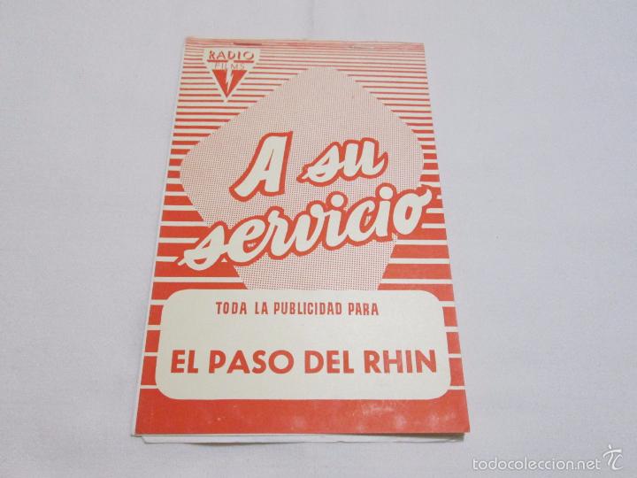 Cinema: EL PASO DEL RHIN - CHARLES AZNAVOUR - RADIO FILMS - A SU SERVICIO