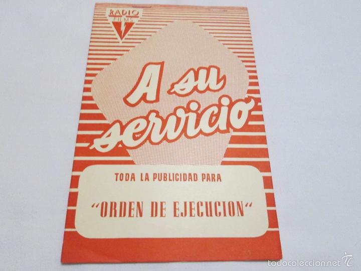 Cinema: ORDEN DE EJECUCION - EDDIE ALBERT - RADIO FILMS - A SU SERVICIO