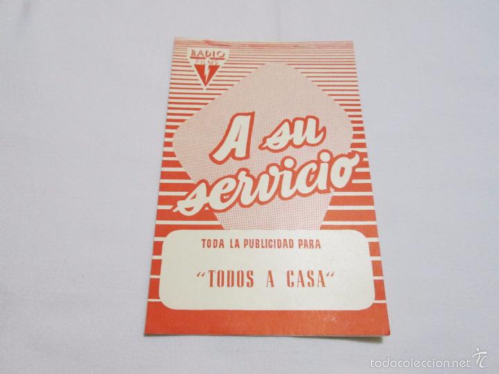 Cinema: TODOS A CASA - ALBERTO SORDI - RADIO FILMS - A SU SERVICIO