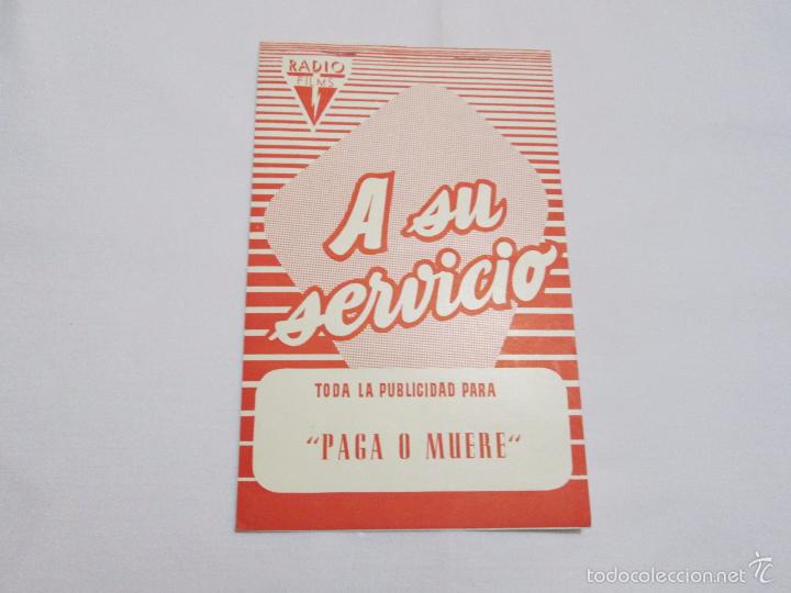 Cinema: PAGA O MUERE - ERNEST BORGNINE- RADIO FILMS - A SU SERVICIO