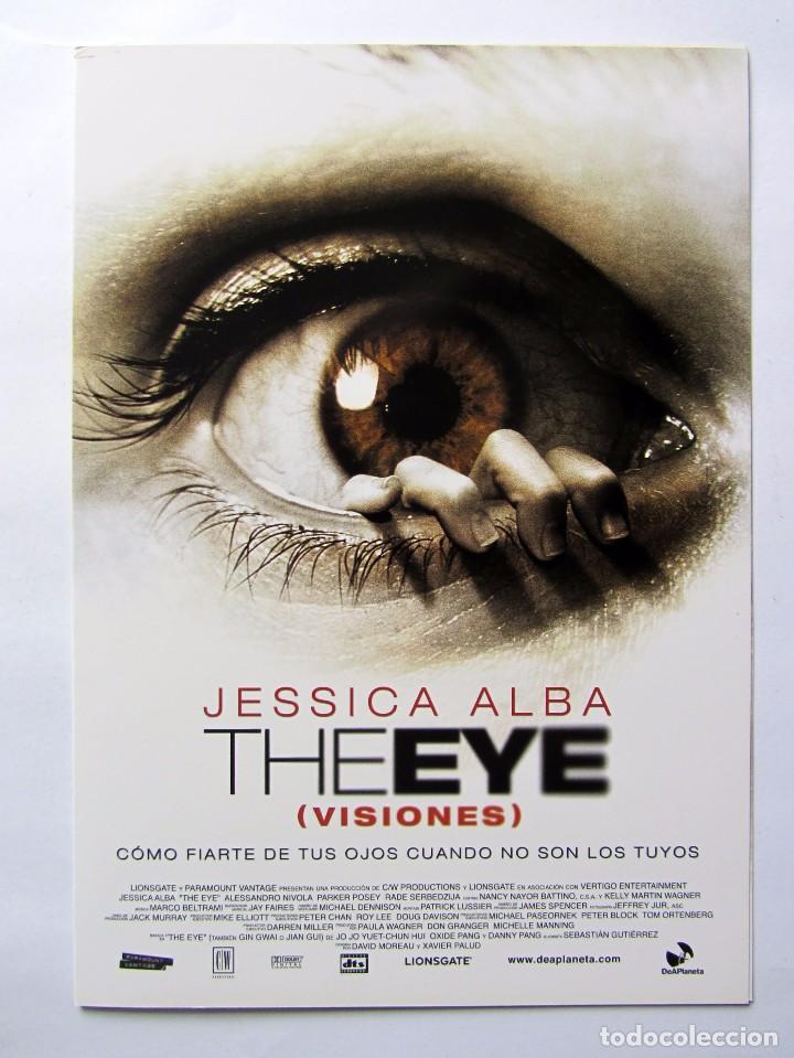 Cinema: THE EYE (VISIONES) Jessica Alba. Gu&iacute;a original doble de la pel&iacute;cula. NUEVA