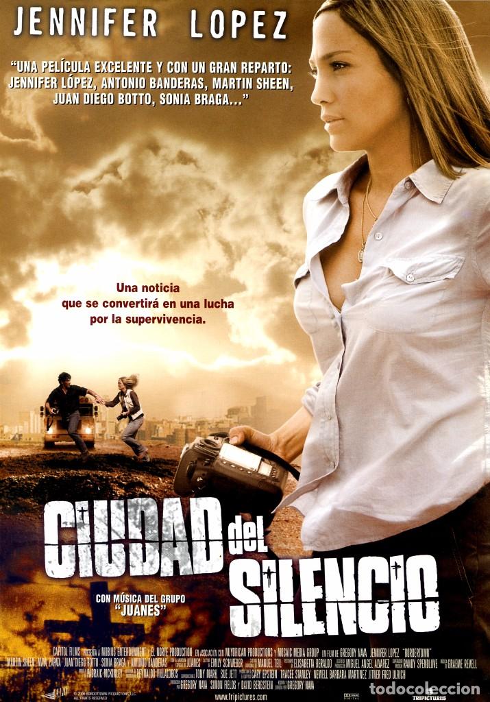 Cine: CIUDAD DEL SILENCIO (GU&Iacute;A ORIGINAL DE LUJO 8 P&Aacute;GINAS CON FOTOS) JENNIFER LOPEZ - ANTONIO BANDERAS