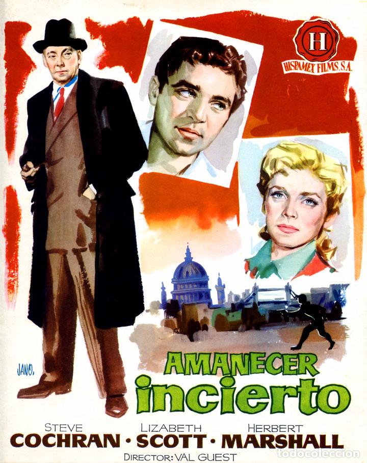 Cine: AMANECER INCIERTO (GU&Iacute;A ORIGINAL SIMPLE DE SU ESTRENO EN ESPA&Ntilde;A)