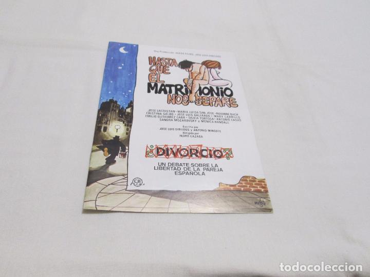 Cinema: HASTA QUE EL MATRIMONIO NOS SEPARE - JOSE SACRISTAN - CB FILMS