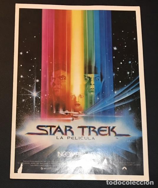 Cine: guia publicitaria original de la pelicula de cine star trek
