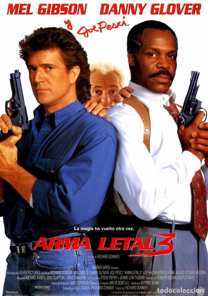 Cine: ARMA LETAL 3 (GU&Iacute;A ORIGINAL SIMPLE CON FOTOS)